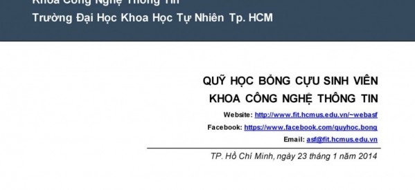 Thư ngỏ Quỹ học bổng gửi đến Quý mạnh thường quân