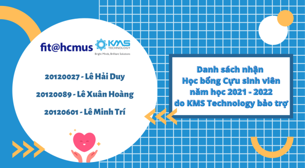 Danh sách nhận học bổng ASF do KMS Technology bảo trợ