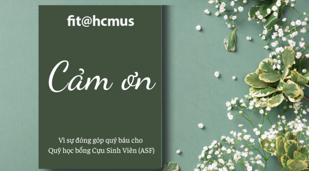 Cảm ơn Cựu sinh viên vì sự đóng góp quý báu cho Quỹ học bổng